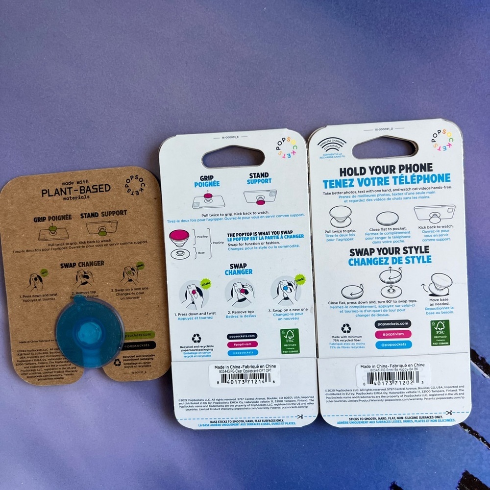 3 PopSockets PopGrip Set - Picture 5 of 5